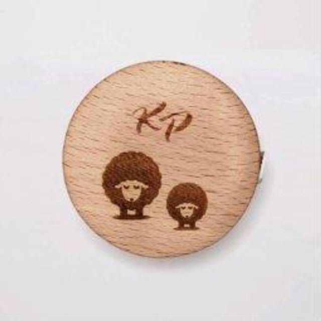 R/TAPE MEAS BEECH RND - Retractable Tape Measure: Beech Wood: Round - KnitPro - Multi - One Size