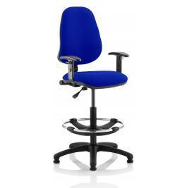 Eclipse Plus I Lever Task Operator Chair Blue + Arms Draughtsman Kit