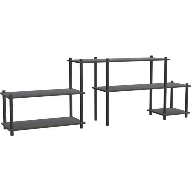 Woud - Elevate Shelving System - Hyllsystem - System 8 - L233,2 x D40 x H147,9 cm