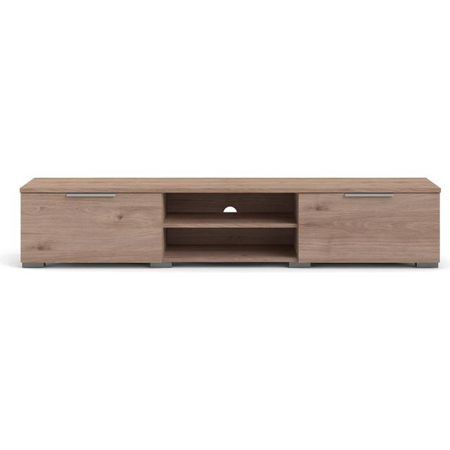Match Tv Unit 2 Drawers 2 Shelf In Jackson Hickory Oak