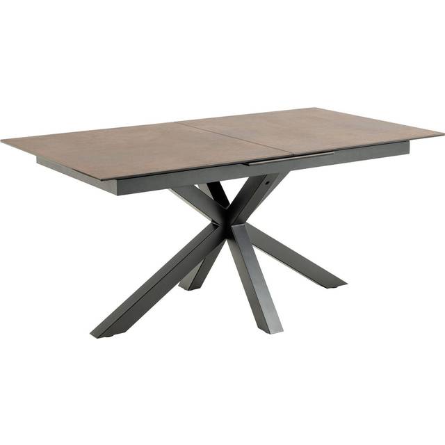 Florence Heaven Ceramic 8 Seater Extendable Dining Table Rusty Brown - Furniture To Go