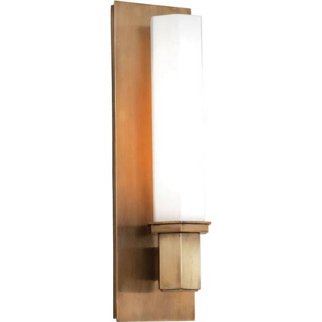 Netlighting Walton 1 Light Bath Bracket Brass, Glass