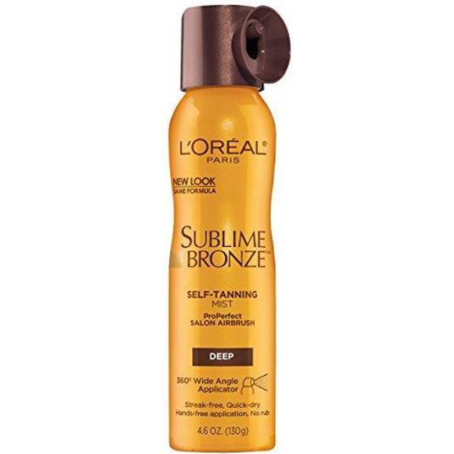 L'Oreal Paris Sublime Bronze Self Tanning Mist  Deep to Natural Spray Tan  4.6 oz