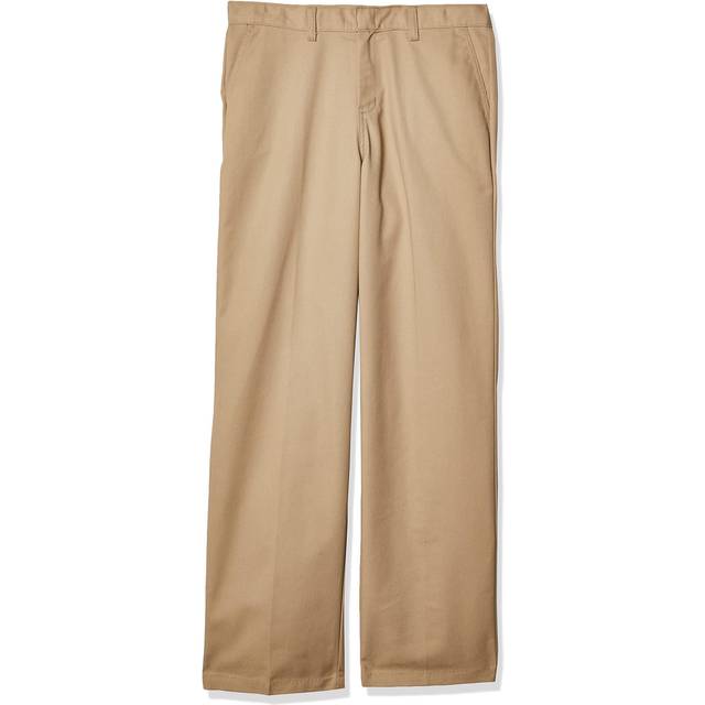 Dickies Boy's Big Flex Waist Flat Front Pants  Desert Sand  12 Husky