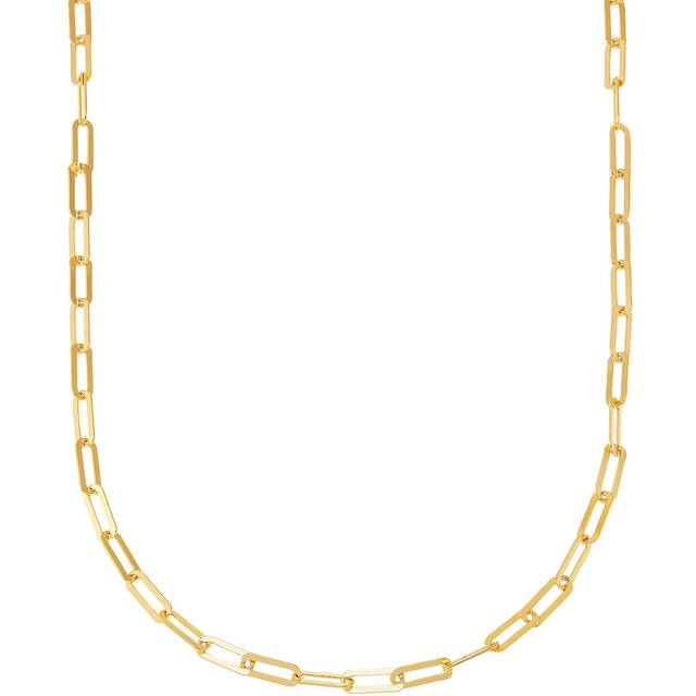 Silpada 'Golden Paperclip' Chain Necklace in 14K Gold Plated Sterling Silver - Yellow