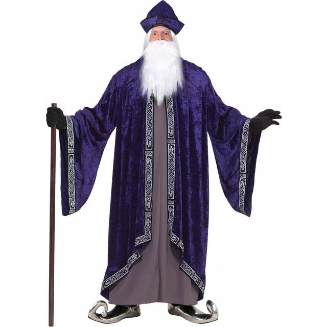 Plus Size Royal Wizard Men's Costume - Purple (XXXL)