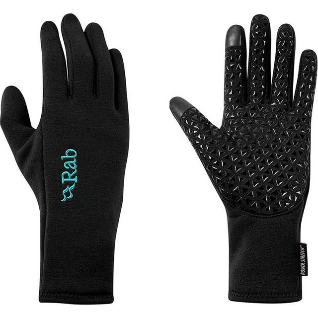 Rab Womens Power Stretch Contact Grip Gloves - Black - M