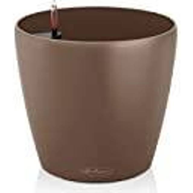 Classico Plastic Self-Watering Plant Pot - Nutmeg (39.5cm H x 42cm W x 42cm D)