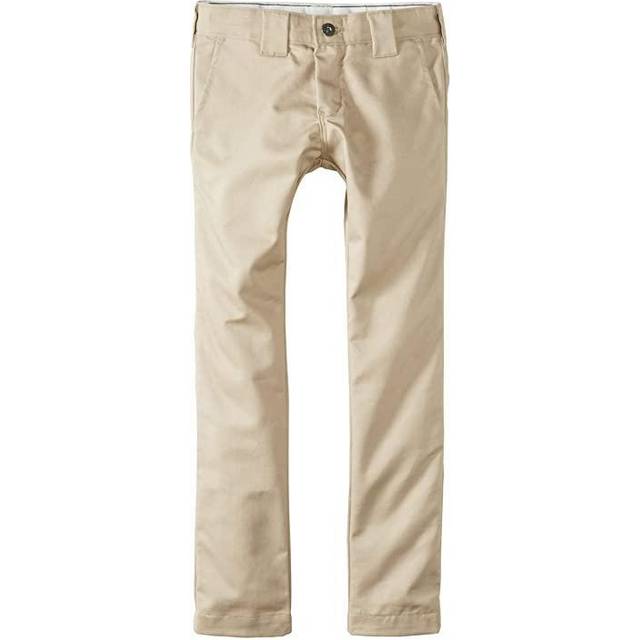 Dickies Big Boys' Skinny Straight Pant  Khaki  14