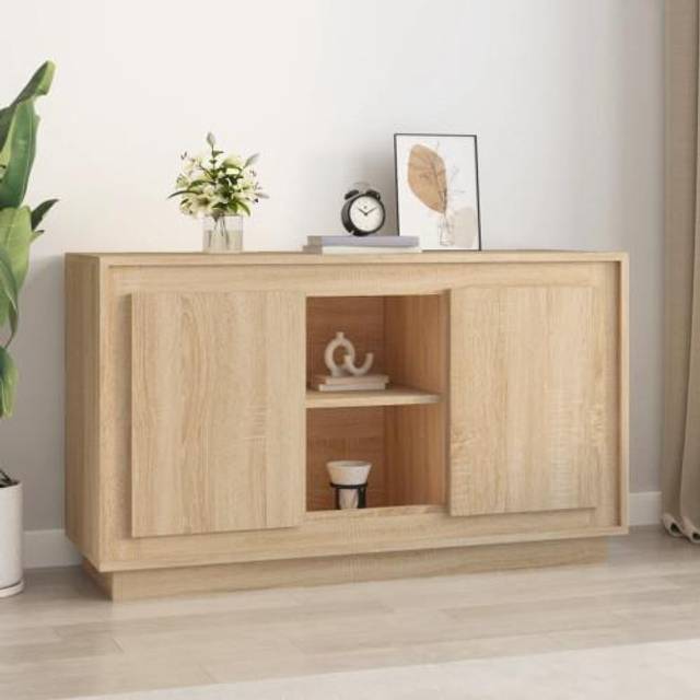 Sideboard Sonoma Oak 102x35x60 cm Engineered Wood Vidaxl