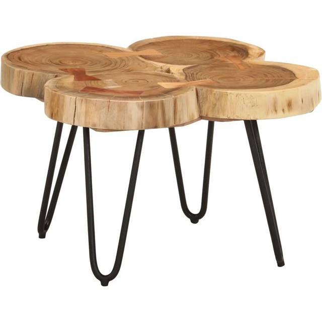 vidaXL Coffee Table 36 cm 4 Trunks Solid Wood Acacia - Brown