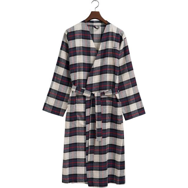 GANT Home Flanel Morgonrock Hazelwood Beige XS