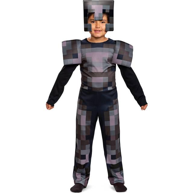 Kid's Minecraft Netherite Armor Jumpsuit Classic Costume | Minecraft Costumes - Gray (7/8)