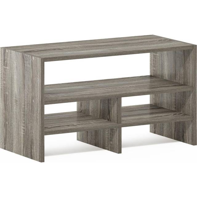 Furinno Hermite Desk Top Organizing Shelf Bookcase  French Oak