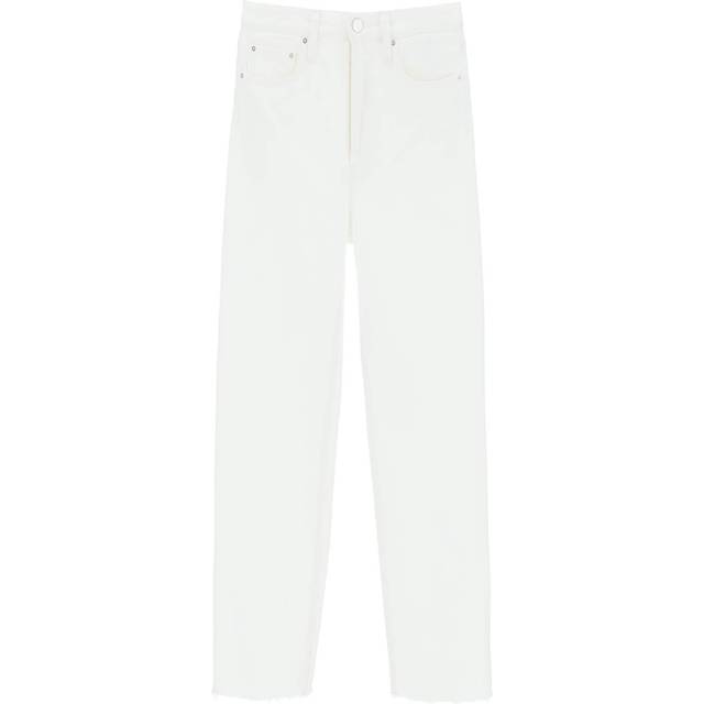 Classic Cut Straight-Leg Ankle Denim Jeans - OFF-WHITE - 28