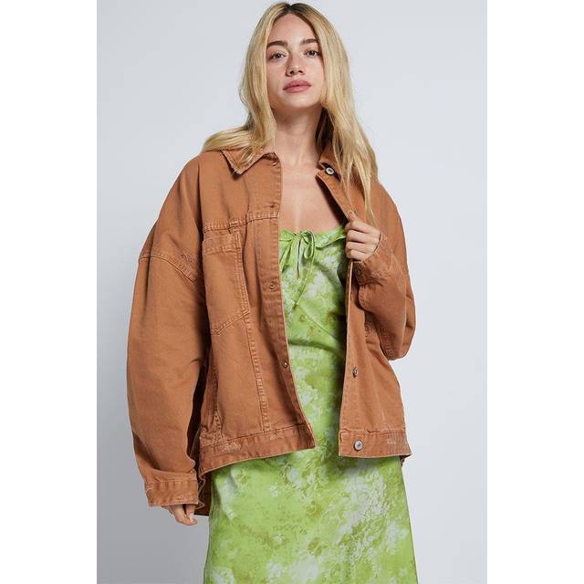 We The Free Opal Swing Denim Jacket in Golden Nugget, Size: Small