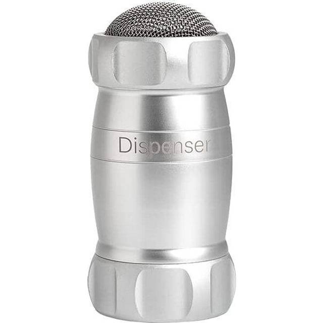 Marcato pulveriserad sockerspridare, kökssikt, pulverdispenser, även för mjöl och kryddor, i aluminium, tillverkad i Italien. Modell: Dispenser, silver