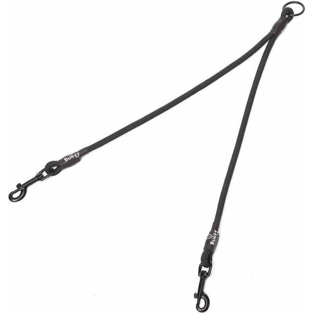 Double 2 Way Rope Dog Puppy Pet Lead Leash Splitter Coupler with Clip for Collar