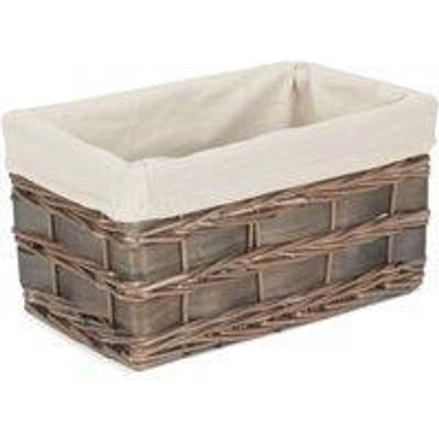 Grey Scandi Storage Basket With White Lining - Set of 4