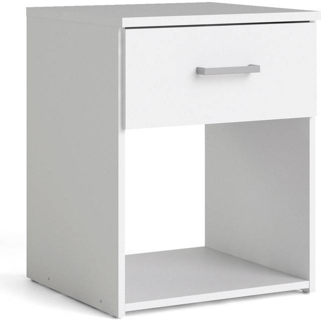 Florence Space Single Drawer Oak Bedside Table - Furniture To Go - Brown