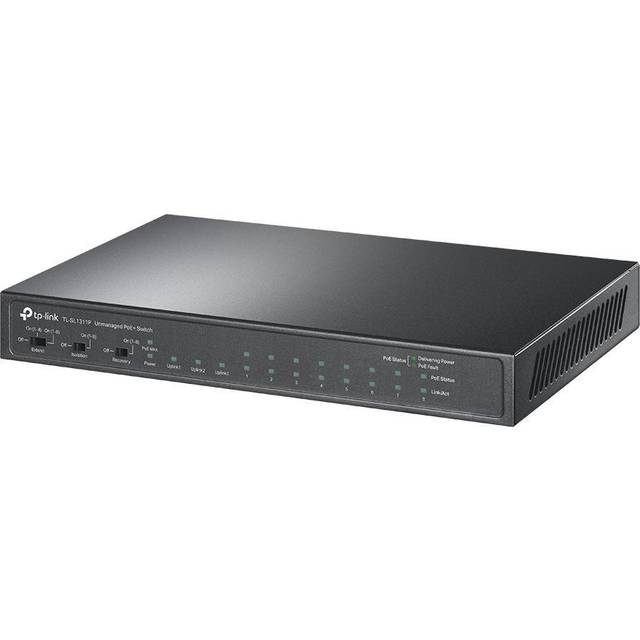 TP-Link TL-SL1311P 8-Port 10/100Mbps + 3-Port Gigabit Desktop Switch with 8-Port PoE+