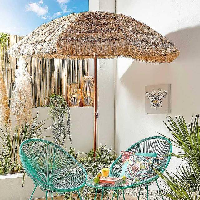 Streetwize Straw Beach Umbrella - One Colour