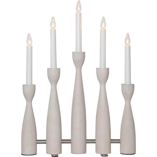 Star Trading Midja 2.0 advent candlestick White stained