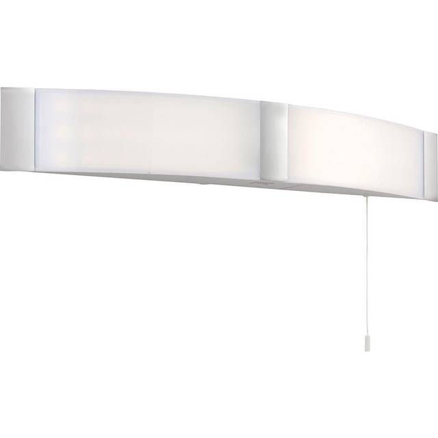 Ensora Lighting Kyler 2 Light Bathroom Shaver Wall Light, Silver