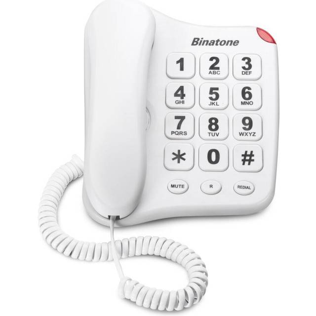 Binatone 660610210001 Big Button 110 Corded Phone White