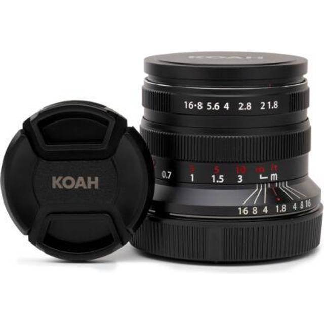 Koah Artisans Series 55mm f/1.8 Large Aperture Manual Focus Camera Lens for Sony E in Black