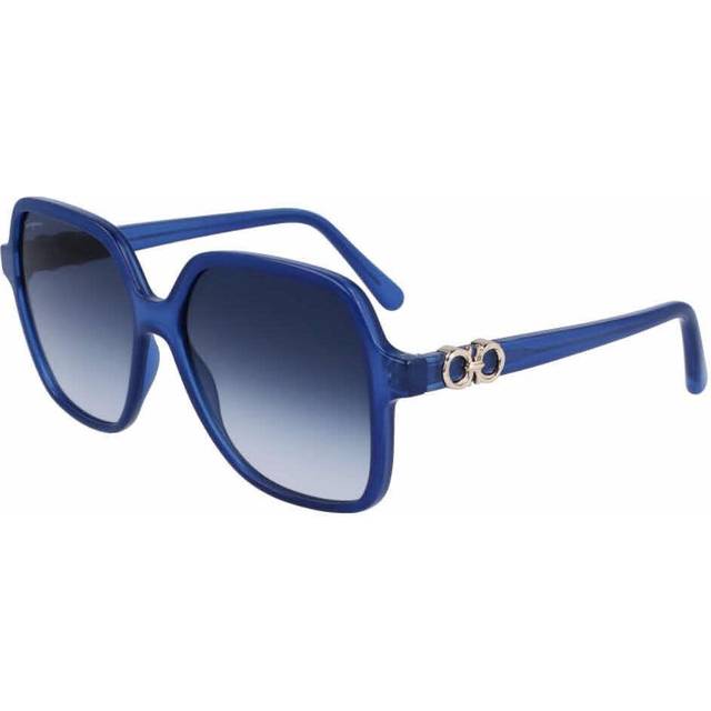 Salvatore Ferragamo Blue Gradient Square Ladies Sunglasses SF1083S 423 57 (OS)