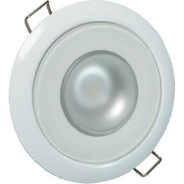 Lumitec Mirage - Flush Mount Down Light - Glass Finish/White Bezel - White Non-Dimming