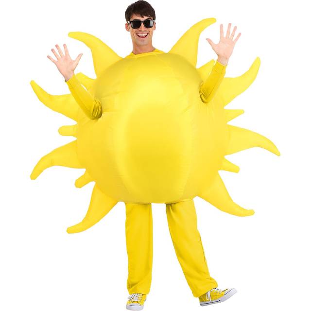 Inflatable Sun Costume for Adults | Inflatable Costumes - Yellow (One-Size)