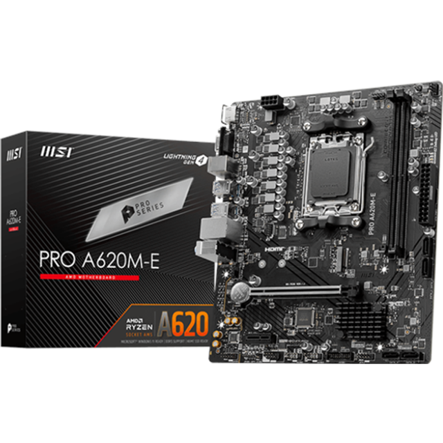 MSI PRO A620M-E AM5 Motherboard