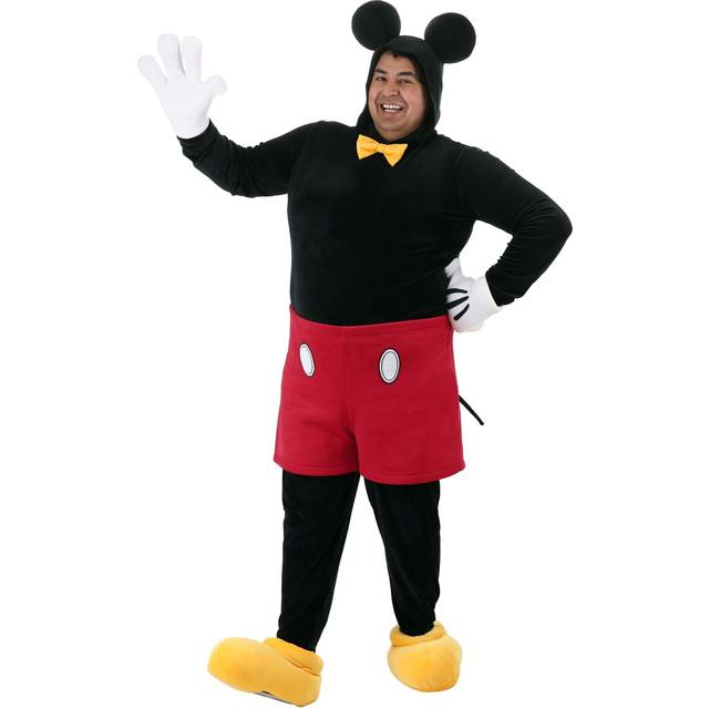 Adult Plus Size Deluxe Mickey Mouse Costume - Black&#47;Red&#47;Yellow (5X)
