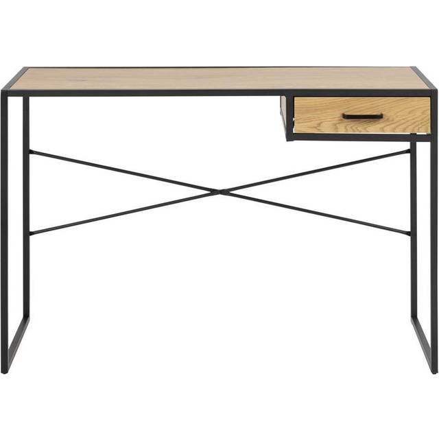 AC Design Astrid skrivbord, matt svart, MDF, B: 110 x H: 75 x T: 45 cm, 1 st.
