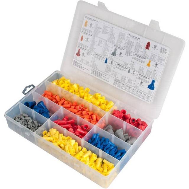 Gardner Bender CK-570 Assorted Wire Connectors Kit  22-6 AWG  Twist-On and Screw-On  570 Piece kit