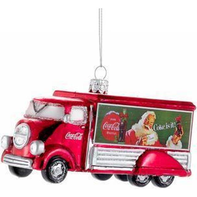 Kurt Adler Coca-Cola Glass Truck Ornament, 5-Inch