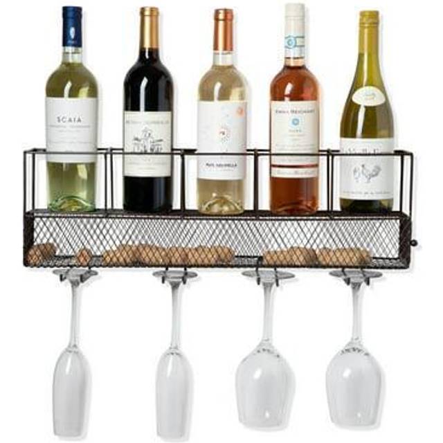 Wall Mounted Wire Wine Shelf and Cork Cage by True