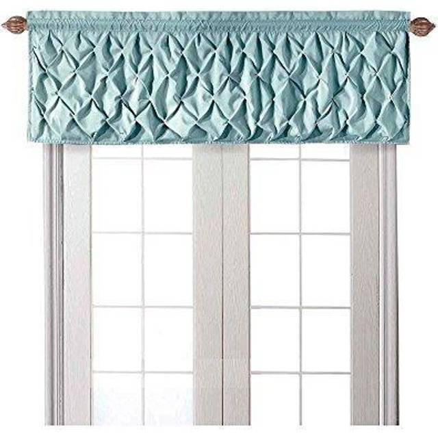 "VCNY Home - Valance  Window Treatment with Rod Pocket  Modern Home Decor (Carmen Blue  60"""""""" x 20"""""""")"