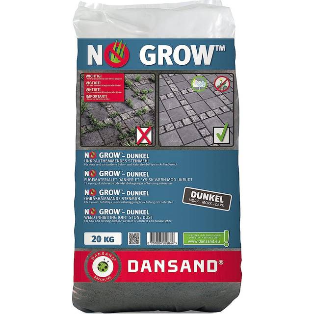 Dansand NO GROW Block Paving Jointing Grout - 20kg - Covers 2 -10m² - Grey