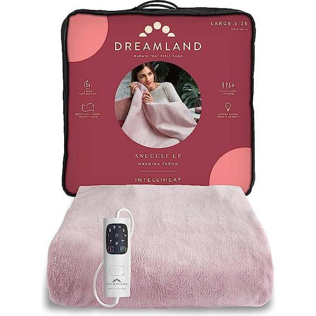 Dreamland 16708C Pink Luxury Heated Throw