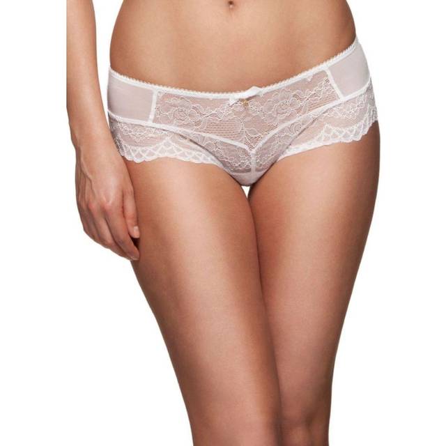 Gossard Womens Superboost Lace Short - White Polyamide - Size Large