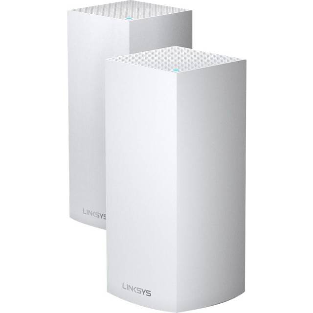 Linksys Velop Whole Home Intelligent Mesh WiFi 6 (AX4200) System Tri-Band 2-pack wireless router Gigabit Ethernet Tri-band (2.4 GHz / 5 GHz / 5 GHz) White