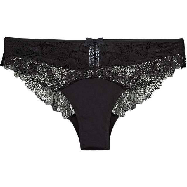 Generous Lace Tanga - Black - 14