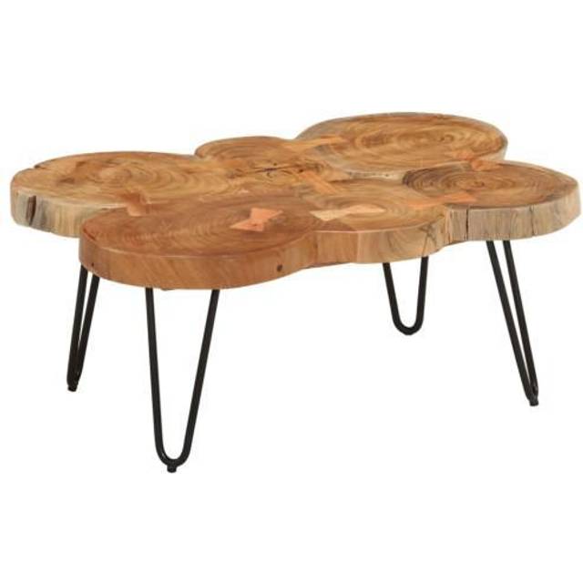 vidaXL Coffee Table 36 cm 6 Trunks Solid Wood Acacia - Brown