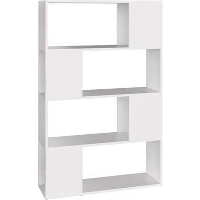 vidaXL Book Cabinet Room Divider High Gloss Grey 80x24x124.5 cm