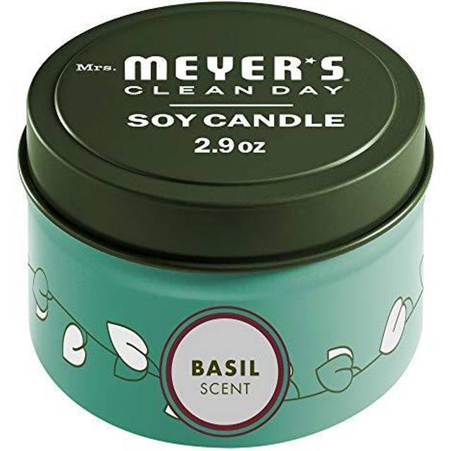 Mrs. Meyer&#39;s Clean Day Scented Soy Tin Candle Basil 2.9 oz