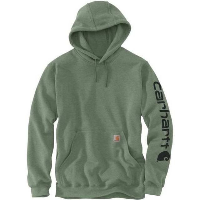 Carhartt Workwear K288 Sleeve Logo Hoodie Loose baggy fit Jade Heather