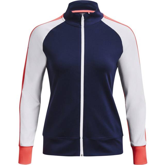 Under Armour Womens Storm Midlayer FZ Midnight Navy/White L Size: Larg